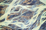 aerial, drone, topdown, river, abstract, glacier, iceland, 2022, photo