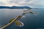 aerial, drone, coast, road, summer, from above, norway, 2019, photo