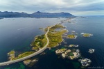 aerial, drone, coast, road, summer, from above, norway, 2019, Norway, photo