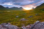 sunset, valley, mountain, sunstar, remote, scotland, 2014, photo