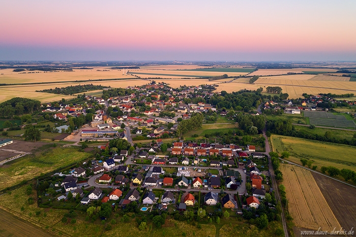 aerial, drone, brumby, sunset, summer, from above, germany, 2019, photo