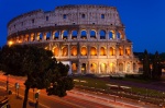 rome, blue hour, city, long exposure, italy