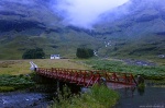 highlands, mountains, waterfall, stream, bridge, blue hour, scotland, 2014, Scotland, photo