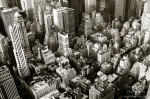 manhattan, downtown, new york city, skyscrapers, new york, nyc, usa, bnw, photo