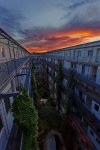 sunset, leipzig, loft, elsterloft, germany, 2012, Stock Images Germany, photo