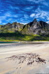 beach, arctic, mountains, coast, sand, summer, north, senja, norway, 2022, Norway, photo