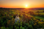 harz, rocks, sunset, drone, aerial, summer, mountains, germany, 2023, Best Landscape Photos of 2023, photo