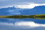 glacier, reflection, lake, mountains, blue hour, rain, iceland, 2016, Iceland, photo