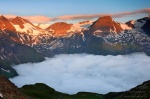 sunrise, alpes, mountain, twilight, clouds, alpen, hohe tauern, austria, Best Landscape Photos of 2010, photo