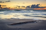 sunset, golden hour, beach, sand, driftwood, coast, baltic sea, weststrand, germany, 2020, Stock Images Germany, photo