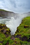 gullfoss, waterfall, cascade, river, summer, rain, arctic, iceland, 2017, Iceland, photo