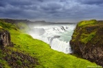 gullfoss, waterfall, cascade, river, summer, rain, arctic, iceland, 2017, Iceland, photo