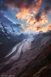 sunset, glacier, mountain, national park, winter, snow, hohe tauern, austria, Austria, photo