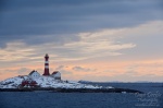norway, sea, coast, lighthouse, mountain, hurtigruten, Norway, photo