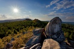 harz, sunset, sunstar, brocken, cliff, leistenklippe, forest, highland, germany, Best Landscape Photos of 2013, photo