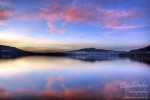 sunset, lake, mondsee, reflection, alpen, amazing, striking, light, soft, clouds, sky, colour, pink, austria, österreich, photo