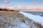 sunrise, baltic sea, winter, sunrise, beach, snow, zingst, germany, latest, Germany, photo