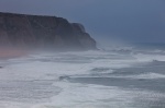 beach, coast, atlantic, sea, ocean, haze, lonely, portugal, photo