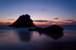 atlantic, sunset, twilight, purple, coast, reflection, beach, ocean, stone, wild, cliff, portugal, 2012, photo