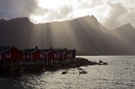 sun, fjord, storm, rorbuer, sunbeams, reine, lofoten, norway, 2013, Norway, photo