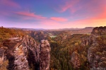 mountain, sunrise, valley, saxon switzerland, forest, vista, view, germany, 2020, Stock Images Germany, photo