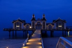 sea, beach, twilight, baltic sea, blue, blue hour, ocean, pier, germany, 2012, Cityscapes, photo