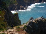 beach, cliff, rugged, atlantik, sea, ocean, cabo da roca, portugal, 2012, Hunting the Light, photo