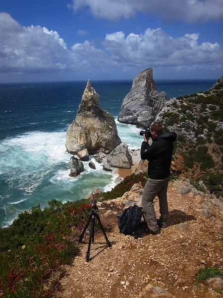 beach, cliff, rugged, atlantik, sea, ocean, ursa, selfie, portugal, 2012, photo