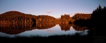 reflection, sunset, lake, harz, panorama, mirror, autumn, highlands, germany, 2012, photo