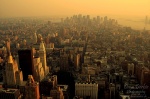 downtown, skyscrapers, new york city, sunset, new york, nyc, manhattan, usa, photo