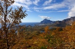 mountain, rugged, valley, autumn, lofoten, norway, photo