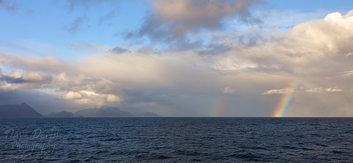 rainbow, norwegian sea, rainbow, lofoten, norway, 2013, photo