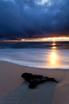 sunset, beach, baltic sea, reflection, remote, wave, sand, dramatic, sunstar, germany, Germany, photo