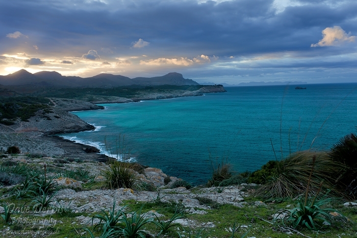 beach, bay, sea, coast, wind, sunset, mallorca, spain, 2011, photo