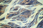 aerial, drone, topdown, river, abstract, glacier, iceland, 2022, photo
