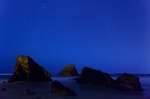 night, beach, rugged, twilight, coast, ocean, atlantic, stone, rocks, star, 2012, portugal, photo