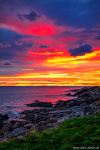 sunset, lofoten, coast, arctic, ocean, island, sun, blue hour, norway, 2024, photo