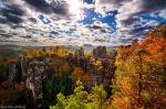 autumn, fall, canyon, mountains, foliage, rugged, saxon switzerland, germany, 2021, Germany, photo