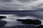 beach, sea, coast, sunset, long, mallorca, spain, 2011, bnw, Spain, photo