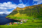 village, coast, mountains, huts, houses, fishing, north, arctic, faroe islands, 2025, photo