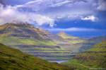 storm, fjord, mountains, coast, island, clouds, north, arctic, faroe islands, 2025, photo