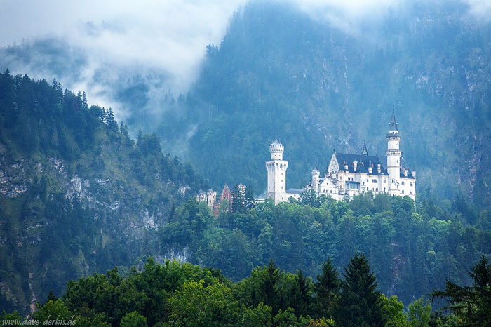 alps, mountains, bavaria, castle, neuschwanstein, fog, fantasy, germany, 2021, photo
