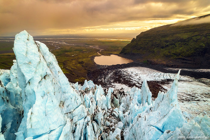 glacier, mountains, lake, drone, rugged, aerial, sunset, iceland, 2022, photo
