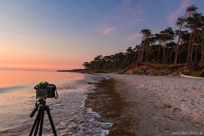 sunset, beach, coast, baltic sea, pink, germany, weststrand, 2016, photo