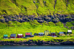 Hellurnar Photo village, coast, mountains, houses, ocean, fishing, north, faroe islands, 2025, The Great North, photo