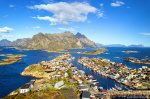 Henningsvaer Photo village, fishing, aerial, lofoten, island, mountains, norway, arctic, drone, 2024, The Great North, photo