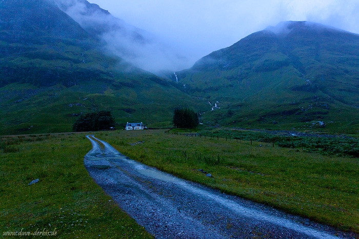 highlands, mountain, rain, waterfall, house, lonely, remote, scotland, 2014, photo