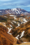 mountains, snow, wilderness, highlands, canyon, landmannalaugar, iceland, 2022, Iceland, photo