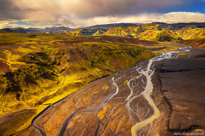 iceland, highlands, golden hour, river, mountains, volcanic, pakgil, 2022, photo