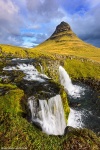 waterfall, falls, mountain, cascade, rainbow, rain, iceland, 2016, Iceland, photo